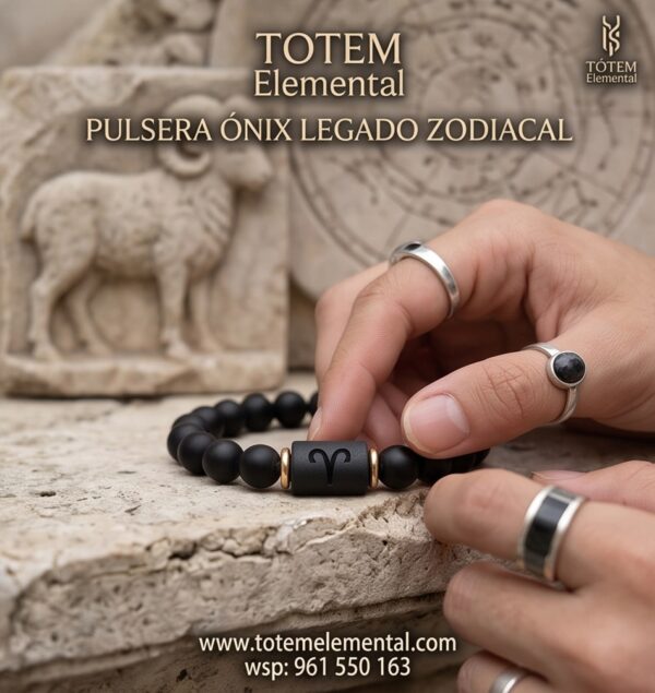 PULSERA ONIX ZODIACAL
