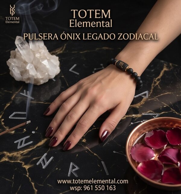 PULSERA ONIX ZODIACAL