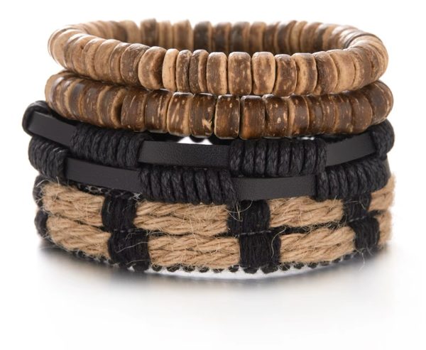NUEVO PACK DE PULSERAS ARTESANALES – ESTILO RÚSTICO Y AUTÉNTICO