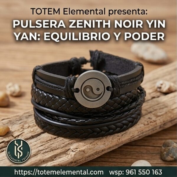 PULSERA ZENITH NOIR YIN YAN EQUILIBRIO Y PODER