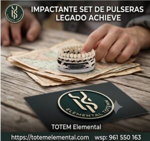 IMPACTANTE SET DE PULSERAS LEGADO ACHIEVE