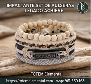 IMPACTANTE SET DE PULSERAS LEGADO ACHIEVE