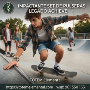 IMPACTANTE SET DE PULSERAS LEGADO ACHIEVE