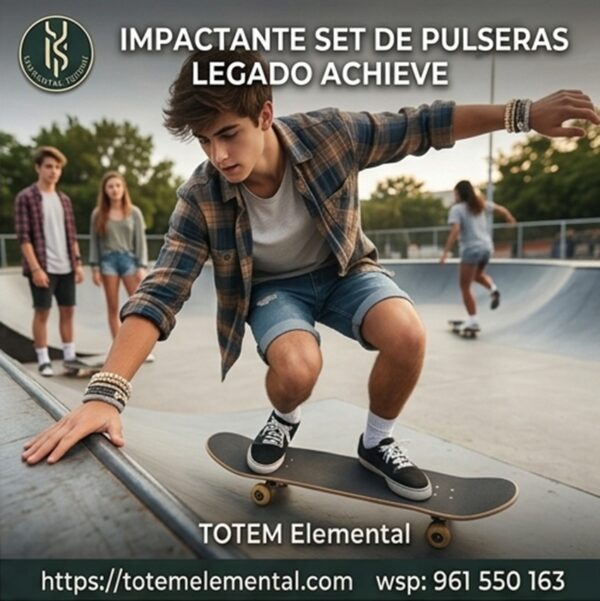 IMPACTANTE SET DE PULSERAS LEGADO ACHIEVE