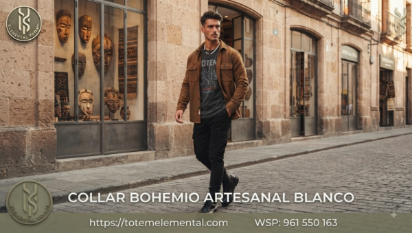 COLLAR BOHEMIO ARTESANAL BLANCO