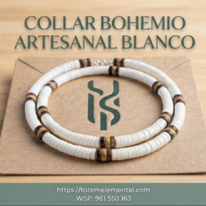 COLLAR BOHEMIO ARTESANAL BLANCO(1) COLLAR BOHEMIO ARTESANAL BLANCO