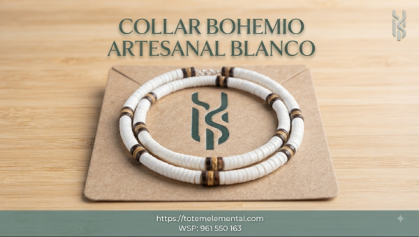 COLLAR BOHEMIO ARTESANAL BLANCO