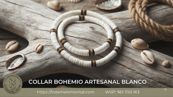COLLAR BOHEMIO ARTESANAL BLANCO