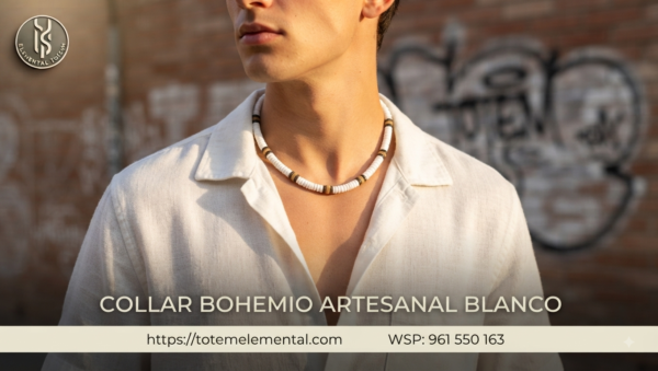 COLLAR BOHEMIO ARTESANAL BLANCO