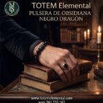 PULSERA DE OBSIDIANA NEGRO DRAGÓN