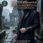 PULSERA DE OBSIDIANA NEGRO DRAGÓN