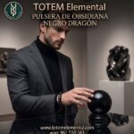 PULSERA DE OBSIDIANA NEGRO DRAGÓN