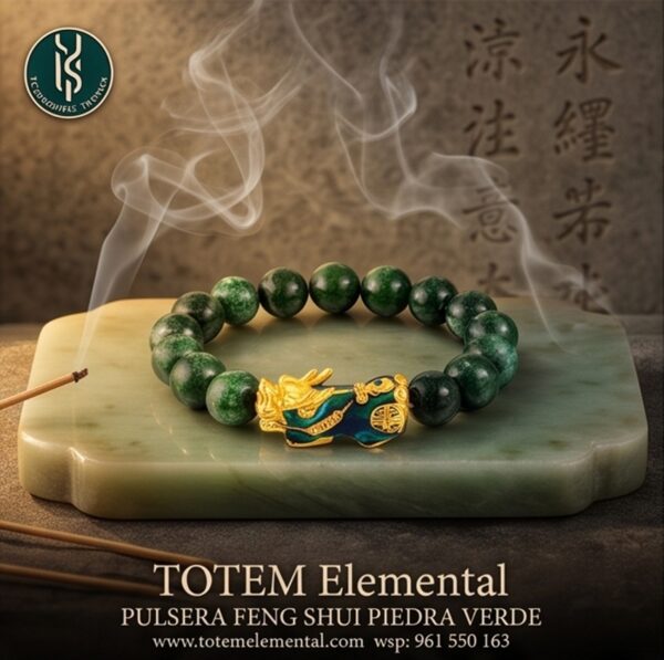 PULSERA FENG SHUI PIEDRA VERDE