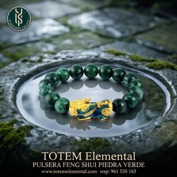 PULSERA FENG SHUI PIEDRA VERDE