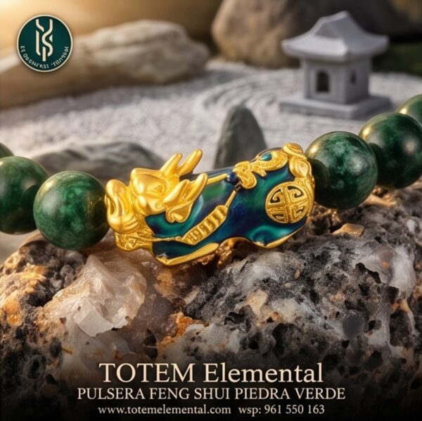 PULSERA FENG SHUI PIEDRA VERDE