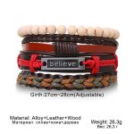Refuerza tu estilo y tu actitud con nuestra exclusiva Pulsera Multicapa “Believe”, un accesorio moderno que combina cuero premium, cuentas naturales y detalles en hilo rojo para atraer protección, confianza y buena energía.