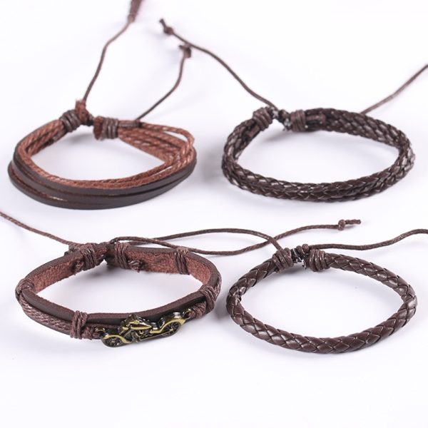 Usa un título claro y descriptivo que incluya palabras clave relevantes — por ejemplo: “Pulsera de cuero boho-rock con charm metálico — accesorio unisex”. Esto ayuda a que la página sea fácilmente encontrada por quienes buscan pulseras de cuero, accesorios rockeros, joyería boho, etc.