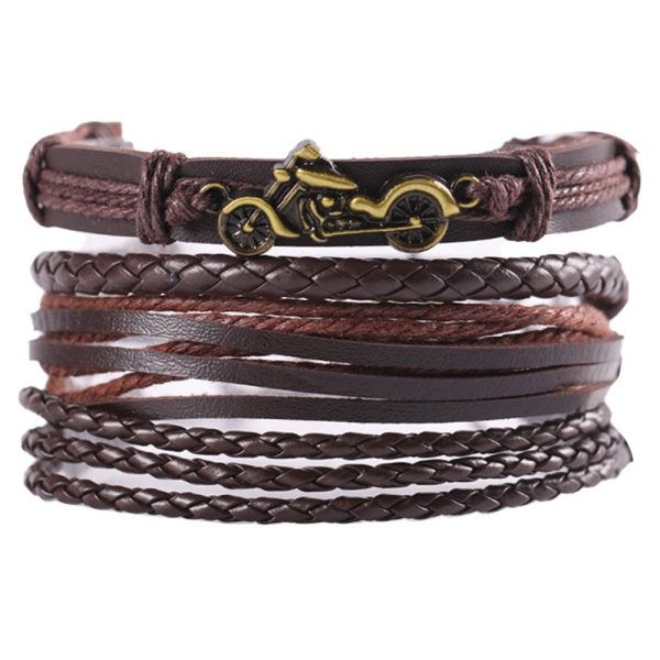 Usa un título claro y descriptivo que incluya palabras clave relevantes — por ejemplo: “Pulsera de cuero boho-rock con charm metálico — accesorio unisex”. Esto ayuda a que la página sea fácilmente encontrada por quienes buscan pulseras de cuero, accesorios rockeros, joyería boho, etc.
