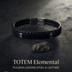 BRAZALETE LEGEND STEEL & LEATHER