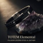 BRAZALETE LEGEND STEEL & LEATHER