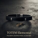 BRAZALETE LEGEND STEEL & LEATHER