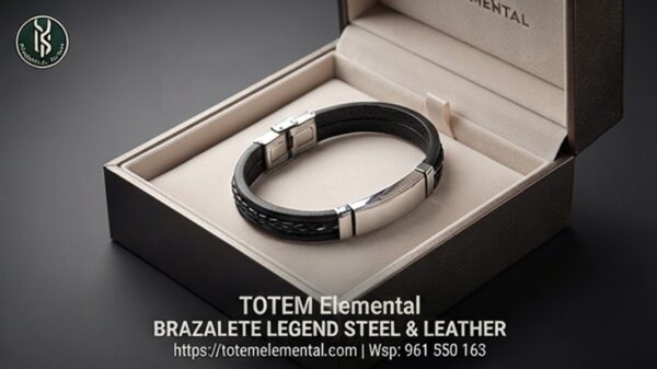 BRAZALETE LEGEND STEEL & LEATHER