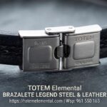 BRAZALETE LEGEND STEEL & LEATHER