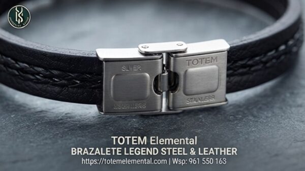 BRAZALETE LEGEND STEEL & LEATHER