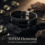 BRAZALETE LEGEND STEEL & LEATHER