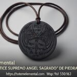 COLLAR “VÓRTICE SUPREMO ANGEL SAGRADO” SHUNGITA