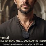 COLLAR “VÓRTICE SUPREMO ANGEL SAGRADO” SHUNGITA