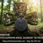COLLAR “VÓRTICE SUPREMO ANGEL SAGRADO” SHUNGITA