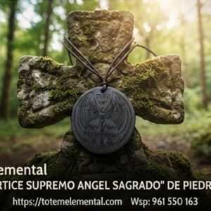 COLLAR “VÓRTICE SUPREMO ANGEL SAGRADO” SHUNGITA