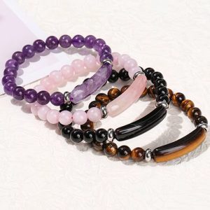 colección de pulseras de piedra natural, diseñadas para combinar elegancia, significado y energía.