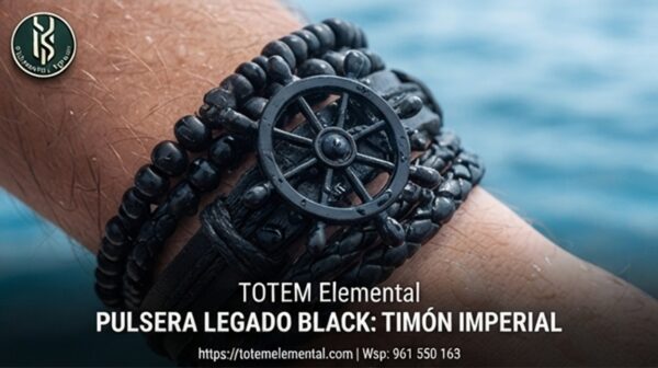 PULSERA LEGADO BLACK: TIMÓN IMPERIAL