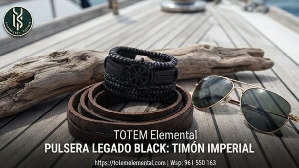 PULSERA LEGADO BLACK: TIMÓN IMPERIAL