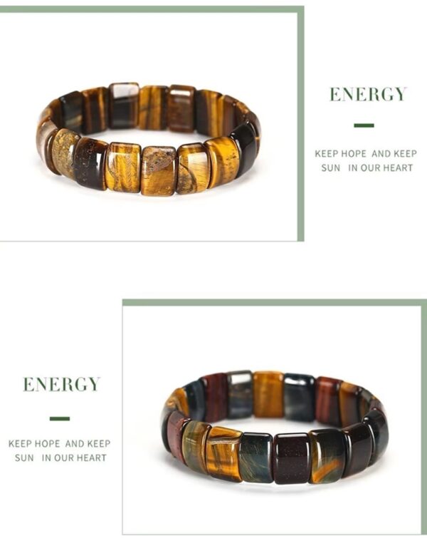 El Brazalete Trascendental rompe con lo convencional: hemos sustituido las esferas comunes por un diseño de bloques rectangulares pulidos, creando una estructura arquitectónica que proyecta una imagen de solidez, orden y sofisticación absoluta.