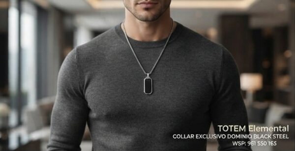 COLLAR DOMINIO BLACK STEEL