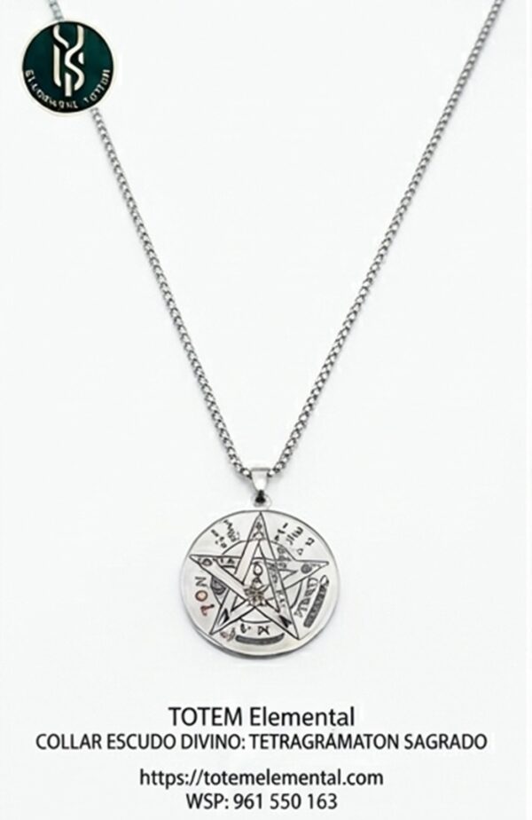 COLLAR ESCUDO DIVINO TETRAGRÁMATON