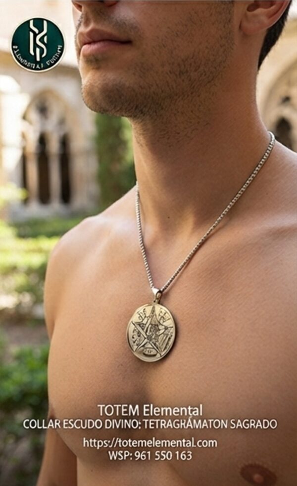 COLLAR ESCUDO DIVINO TETRAGRÁMATON