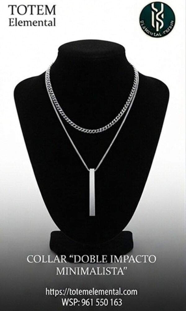 COLLAR EXCLUSIVO “DOBLE IMPACTO MINIMALISTA”