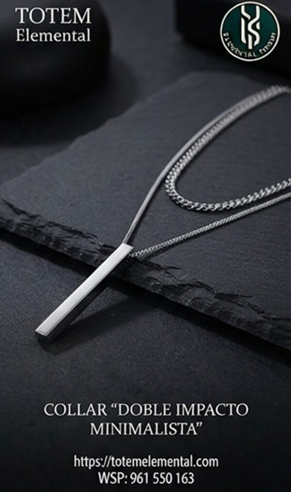 COLLAR EXCLUSIVO “DOBLE IMPACTO MINIMALISTA”