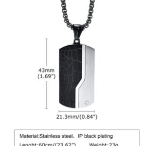 COLLAR GEOMETRICO ACERO BASEADO collar geométrico de acero inoxidable negro está diseñado para hombres que quieren proyectar seguridad, carácter y estilo moderno.