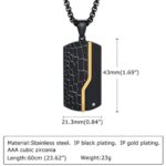 collar geométrico de acero inoxidable negro está diseñado para hombres que quieren proyectar seguridad, carácter y estilo moderno.