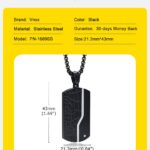 collar geométrico de acero inoxidable negro está diseñado para hombres que quieren proyectar seguridad, carácter y estilo moderno.