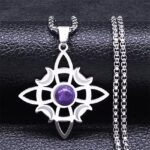 COLLAR NUDO DE BRUJA SAGRADO-NÚCLEO MINERAL