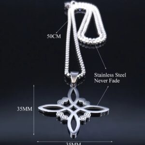 COLLAR NUDO DE BRUJAS 🔮 Collar Nudo de Brujas Protector – Poder Místico y Elegancia 🔮 Un amuleto ancestral que combina protección, estilo y misterio.