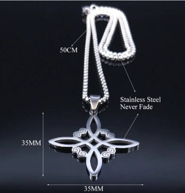 🔮 Collar Nudo de Brujas Protector – Poder Místico y Elegancia 🔮 Un amuleto ancestral que combina protección, estilo y misterio.