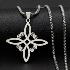 🔮 Collar Nudo de Brujas Protector – Poder Místico y Elegancia 🔮 Un amuleto ancestral que combina protección, estilo y misterio.