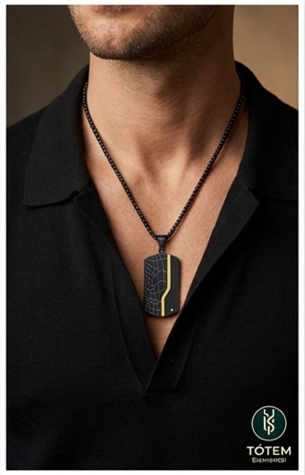 COLLAR STEEL TAGS BLACK